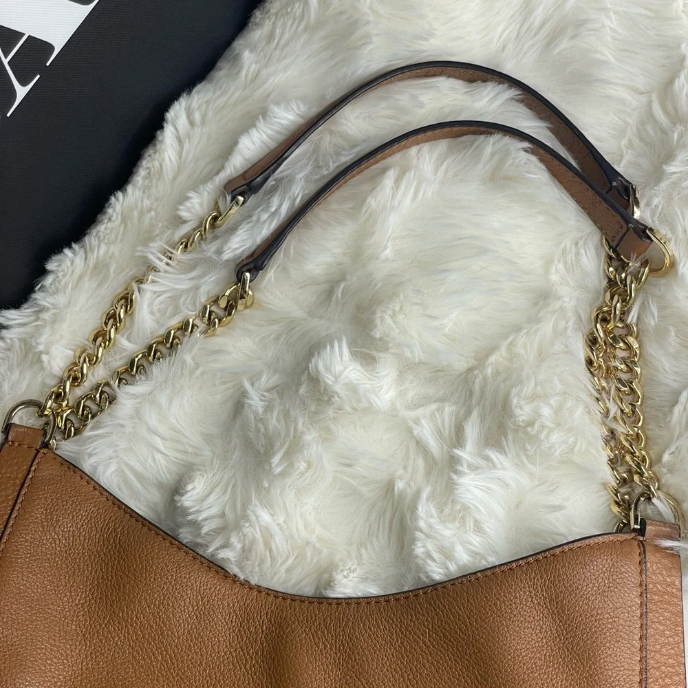 Michael Kors Caramel Shoulder Bag with Gold Chains - Picture 15 of 15